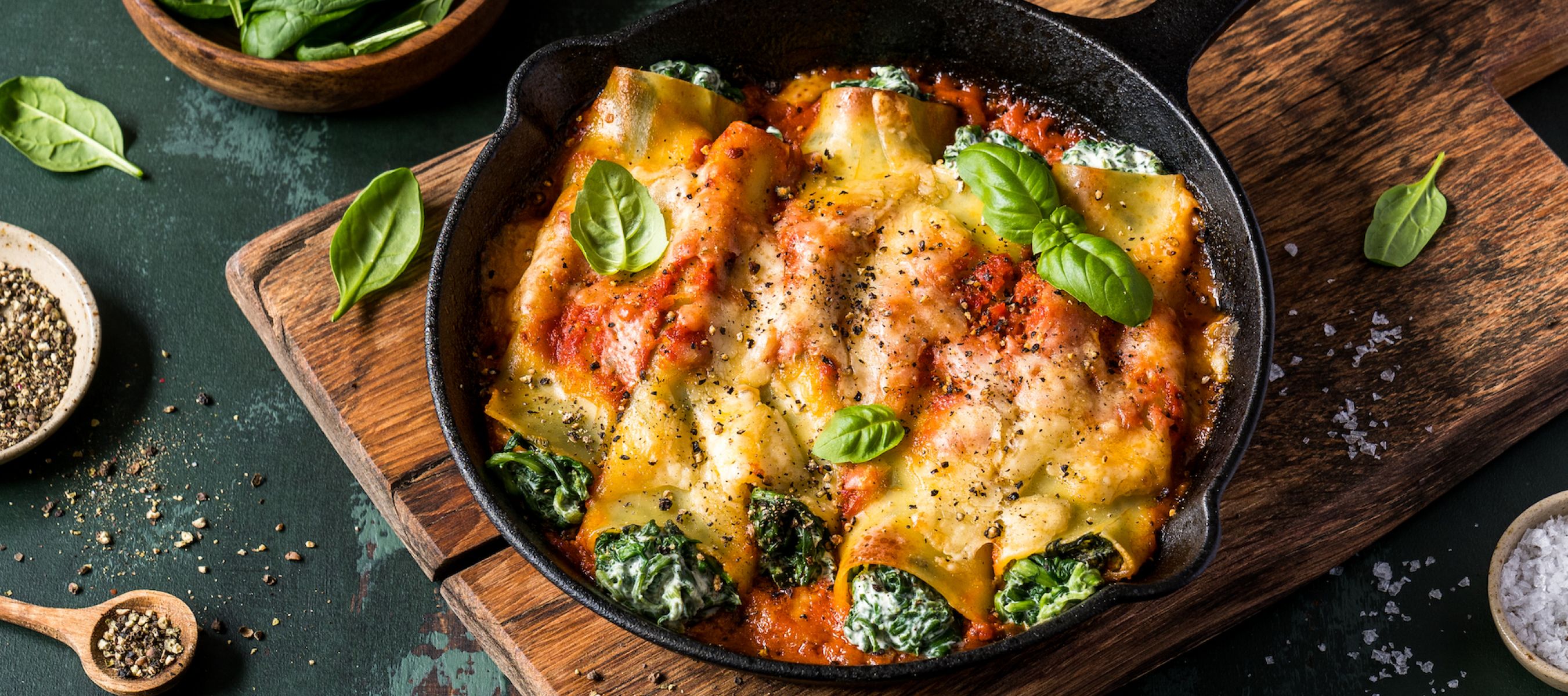 Spinat-Frischkäse-Cannelloni Rezept einfach zubereitet - Kerrygold